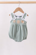 Sage starfish shell embroidery ruffle bubble