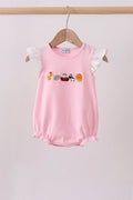 Pink Noah's Ark french knot ruffle bubble