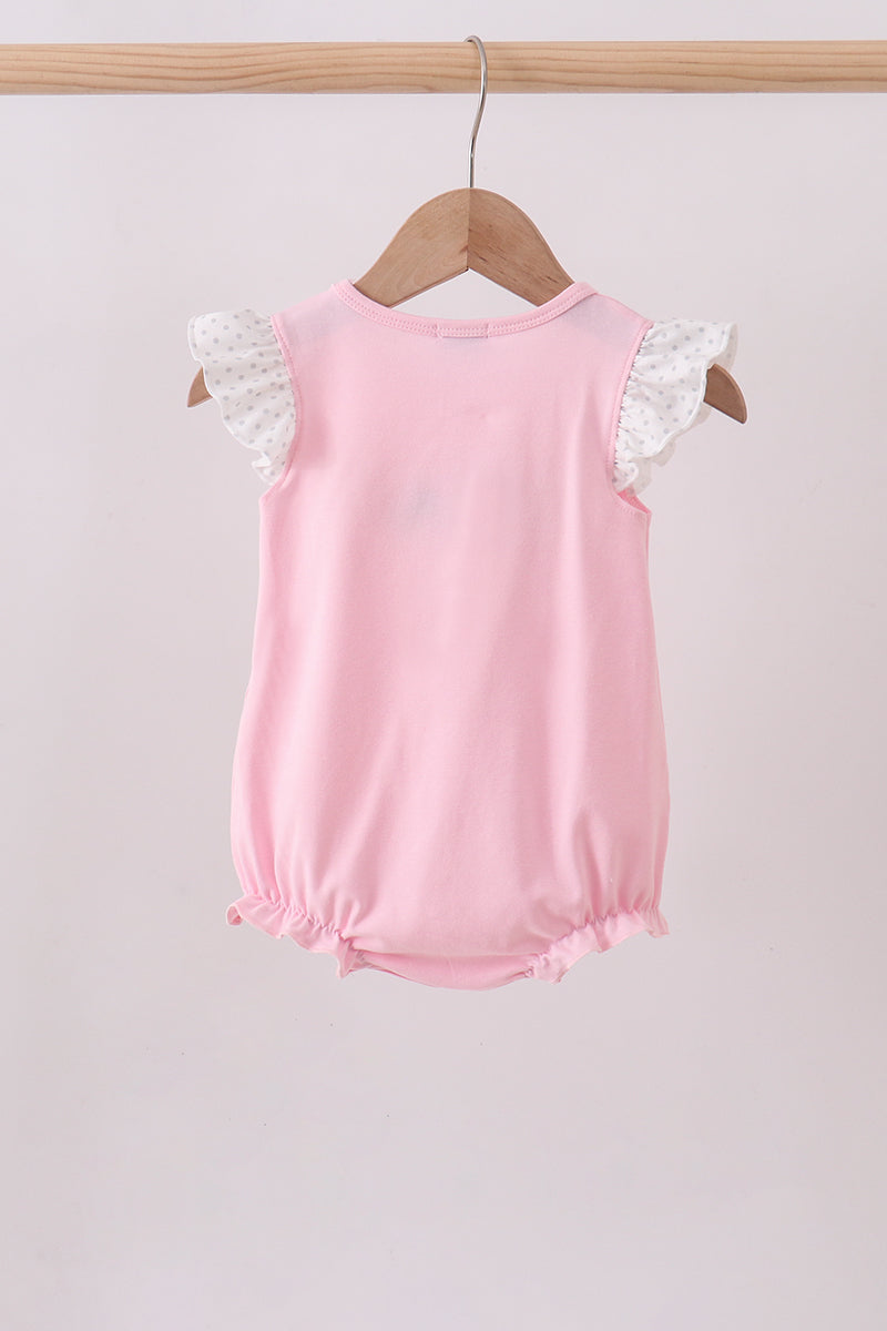 Pink Noah's Ark french knot ruffle bubble