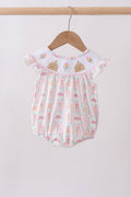 Castle ice cream smocked ruffle bubble